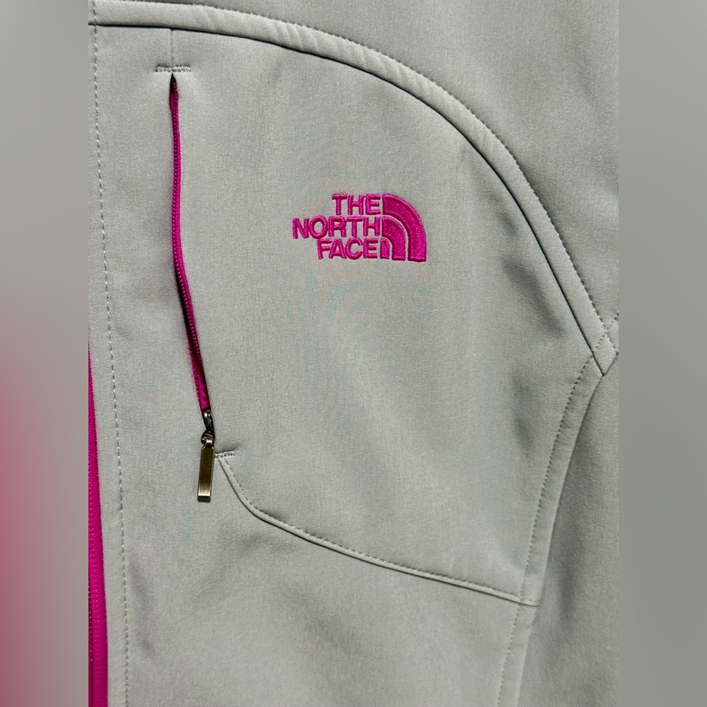 🛷North Face Apex Bionic Windwall Gray Pink Jacket - Picture 7 of 16